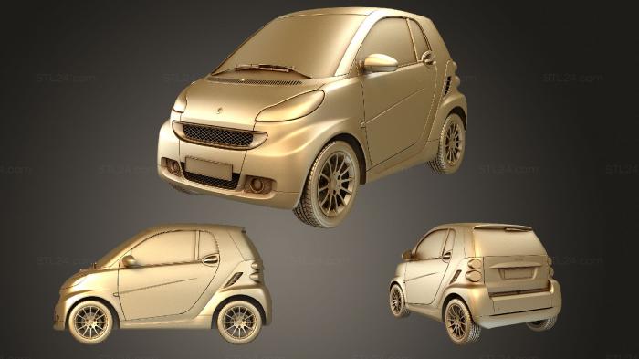 Автомобили и транспорт (Смарт, CARS_3445) 3D модель для ЧПУ станка